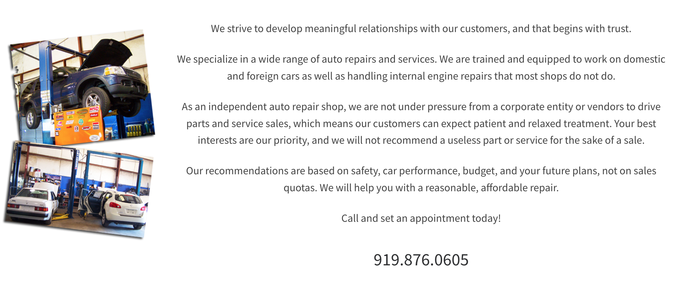 Auto Repair Shop | North Raleigh NC (pic: capitalauto.co)