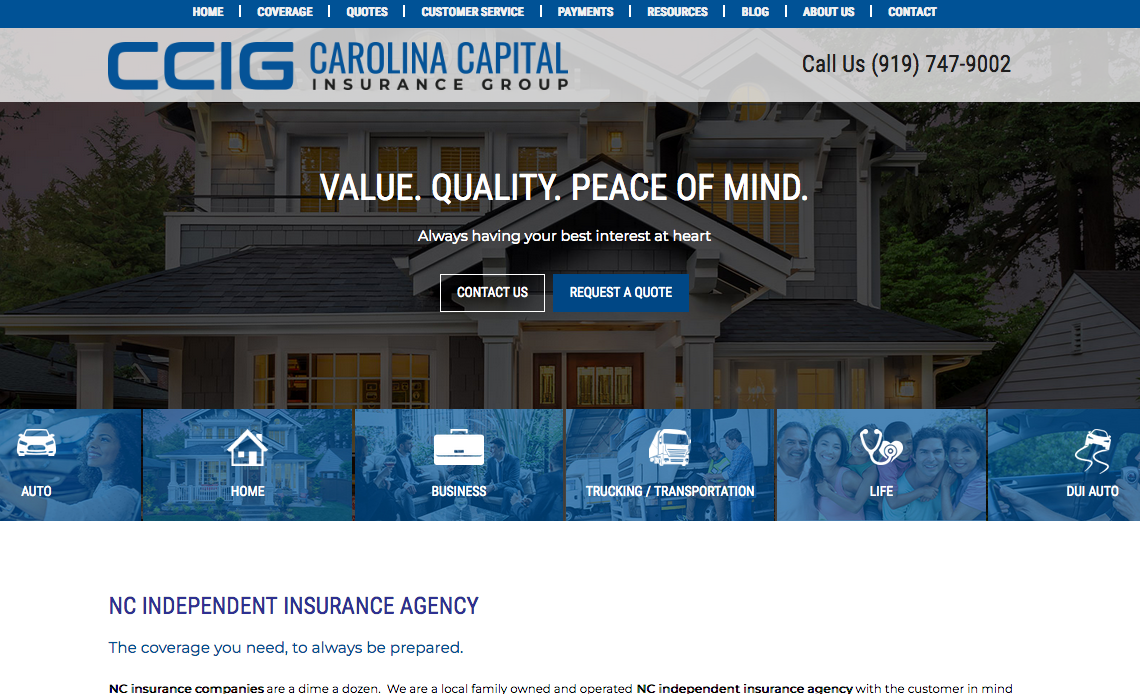 Carolina Capital Insurance Group Raleigh, NC | carolinacapitalinsurance.com