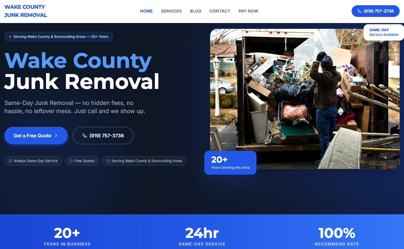 Wake County Junk Removal Raleigh NC (Pic: website: wakecountyjunkremoval.com) Wake County Junk Removal Raleigh NC (Pic: website: wakecountyjunkremoval.com)
